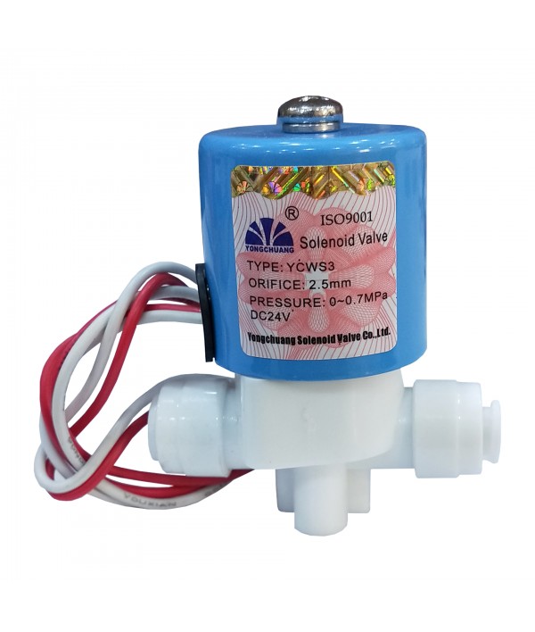 YONGCHAUNG Original Solenoid Valve Blue QC 24V(DC)- SV for Heavy Duty RO Models.